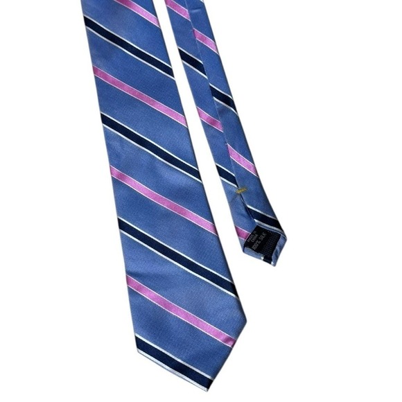 Nautica Mens Silk Tie Striped Quiet Luxury Old Money Formal Career - Picture 1 of 7